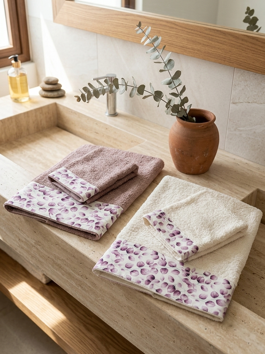 Set bagno 2+2 foglioline