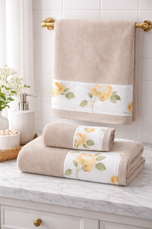 Tris asciugamano Rose